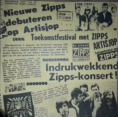 The Zipps Live - Artisjop Festival 1969