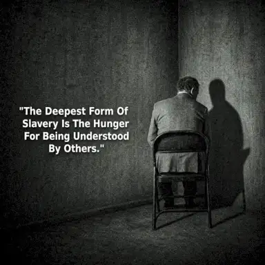 The Deepest Form of Slavery Is The Hunger For Being Understood By Others