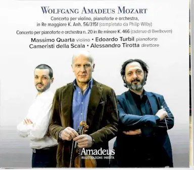 Concerto per violino, pianoforte e orchestra / Concerto per pianoforte e orchestra n. 20