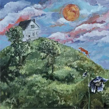 little white house (on a hill)